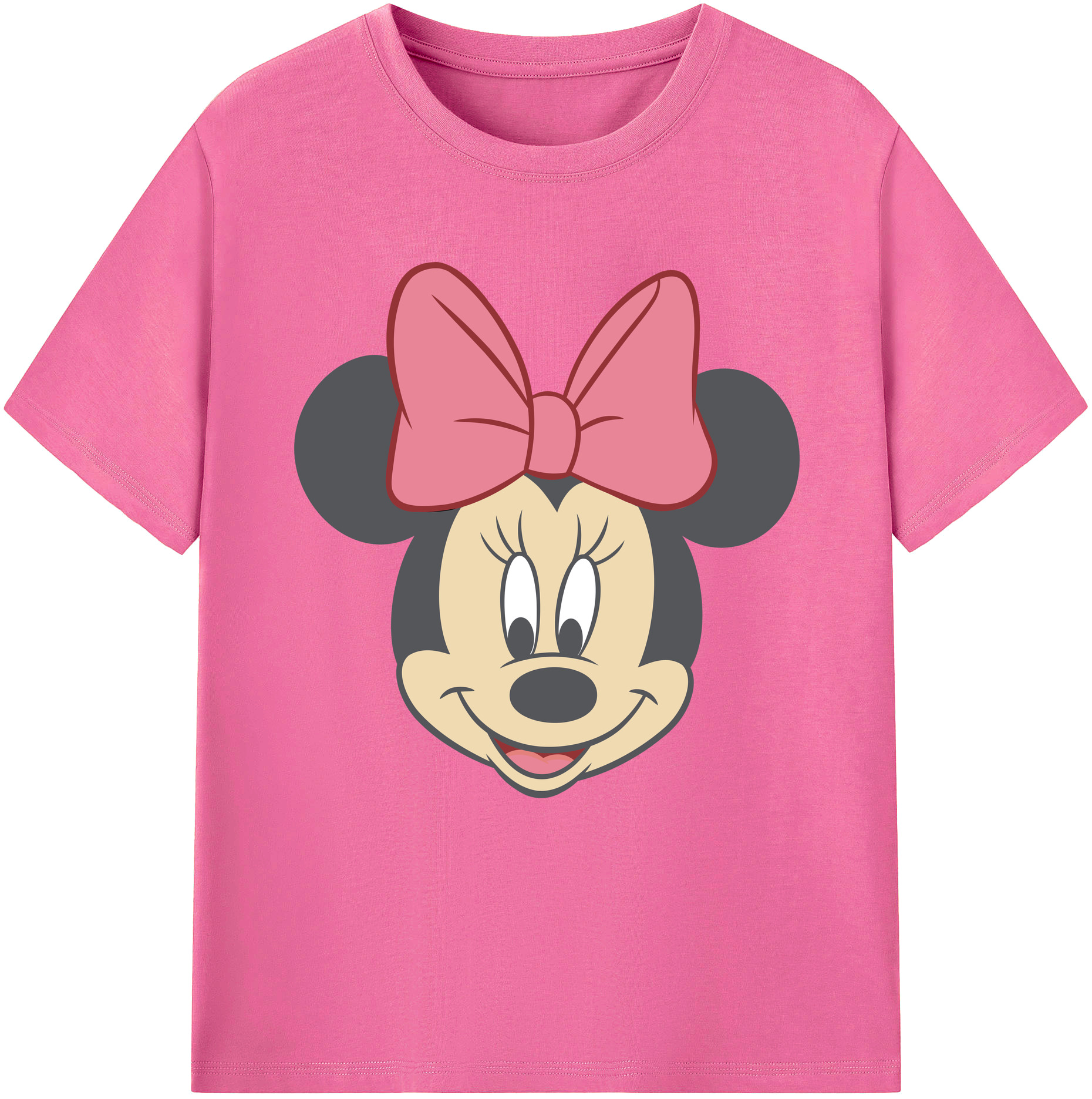 （画像用） ミッキーマウス Mickey Mouse レディースカジュアルプリントTシャツ（綿100％）